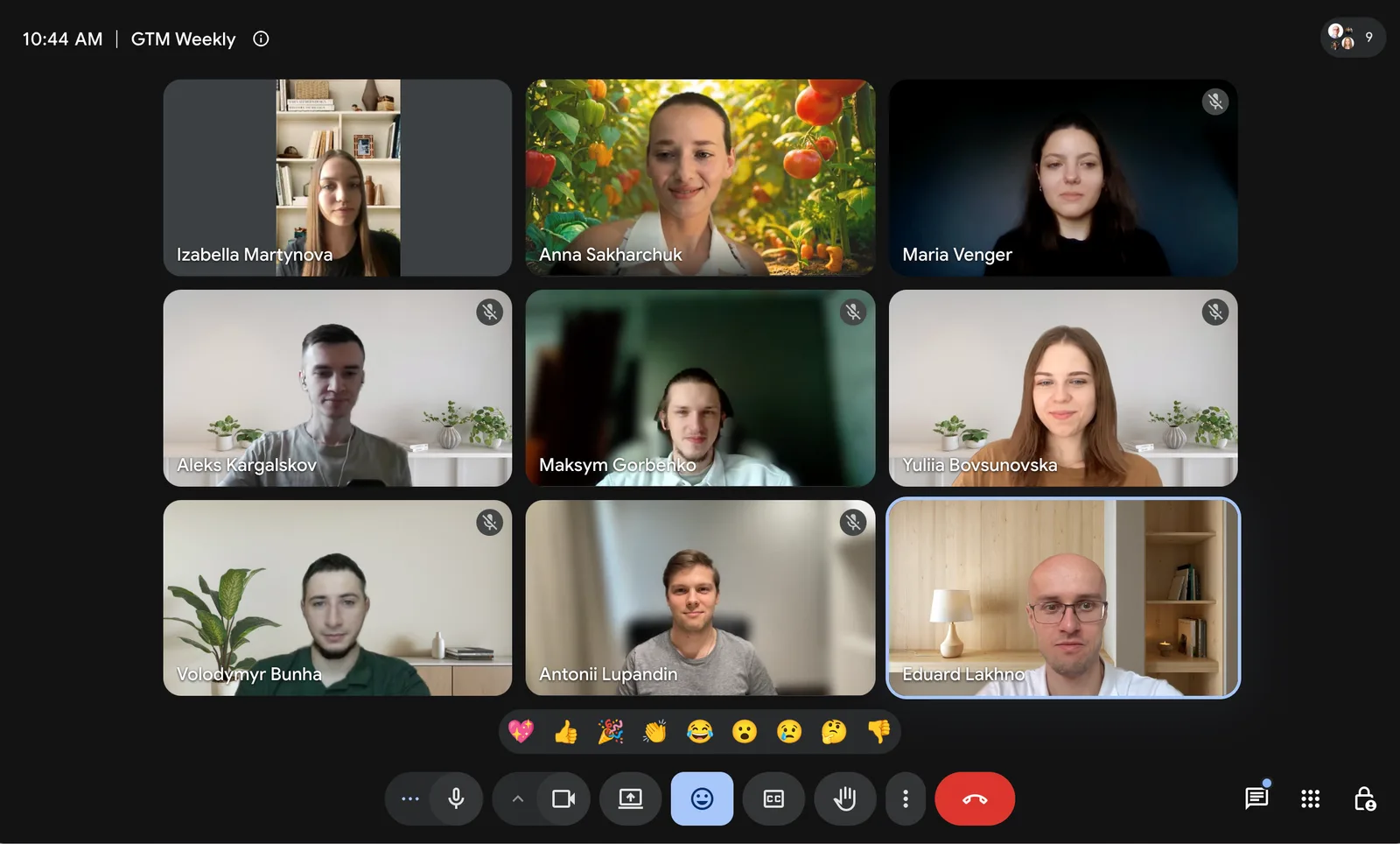 The Navigatio team on their weekly GTM call
